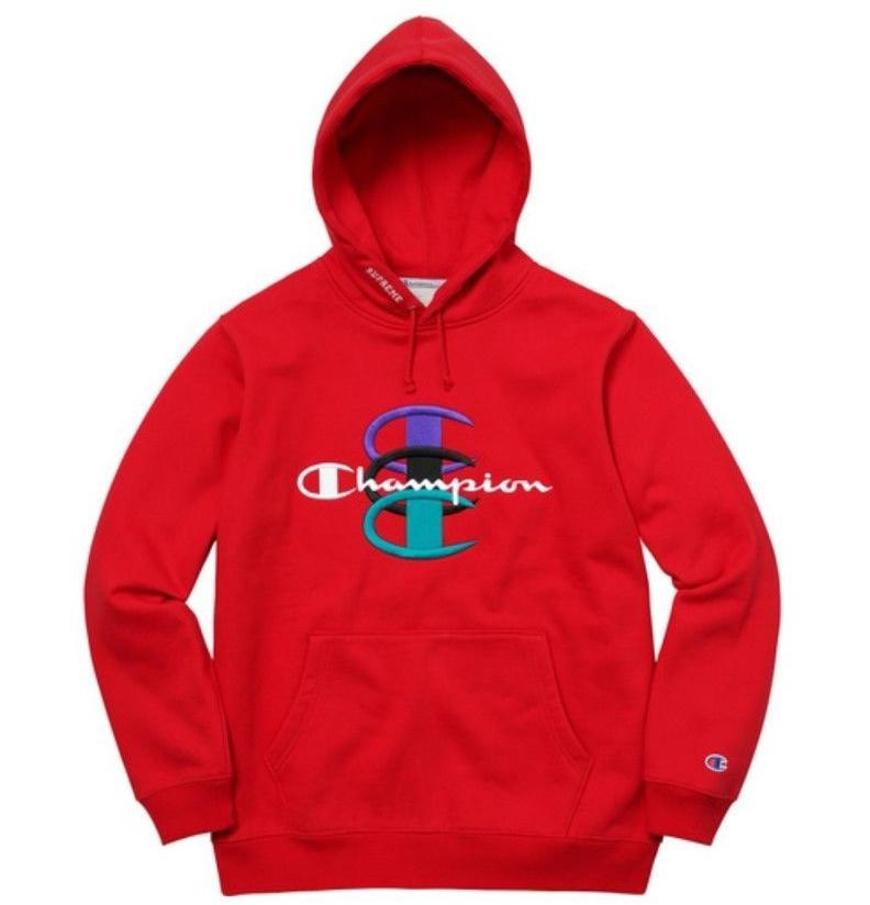 champion stacked c hoodie