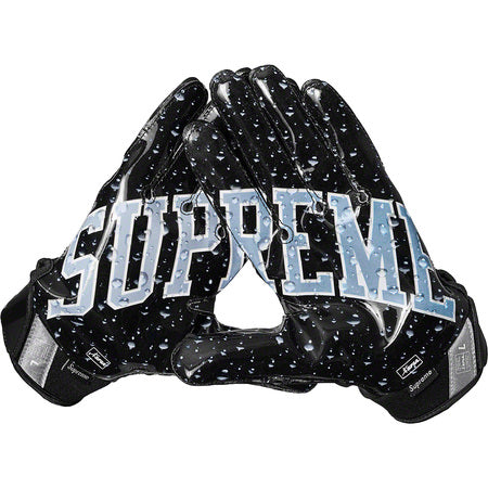 supreme football gloves black