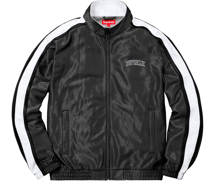 supreme bonded mesh track jacket black