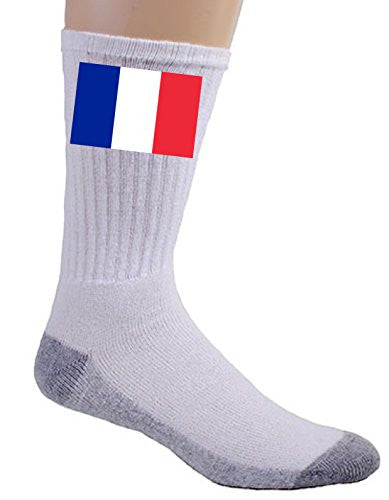 France - World Country National Flags - Crew Socks
