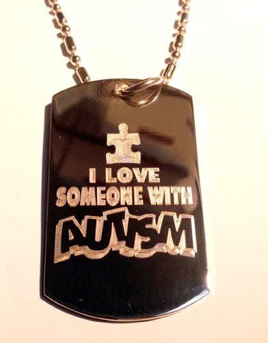 autism dog tag necklace