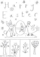 Easter colouring in sheet