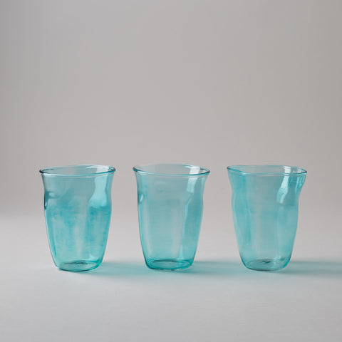 Rippled glasses blue by Hedayat