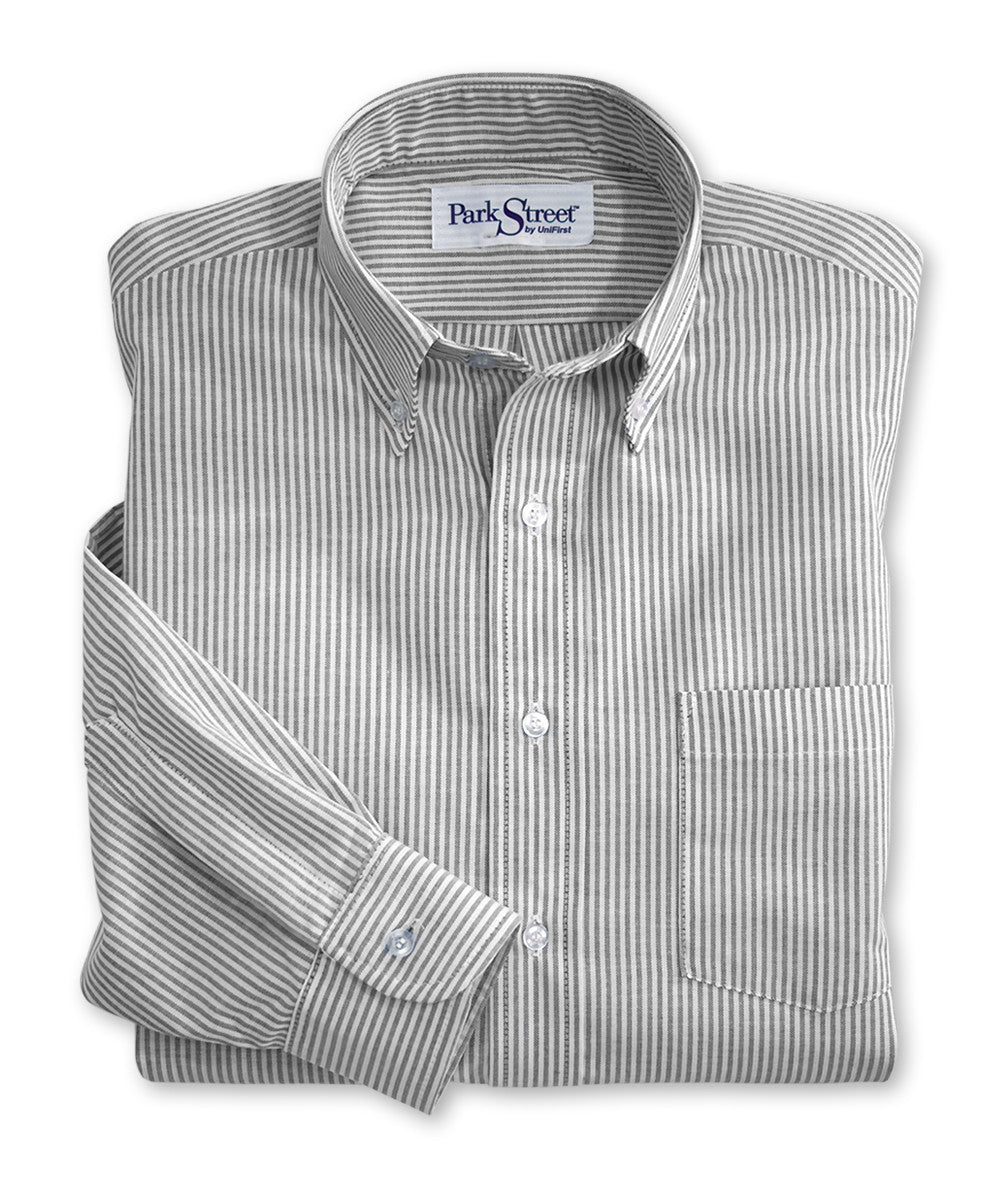 White/Grey ParkStreet® Oxfords Shown in UniFirst Uniform Rental Service Catalog