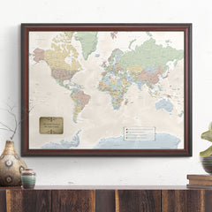 Personalized World Traveler Map