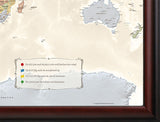 World Traveler Map Frame Detail