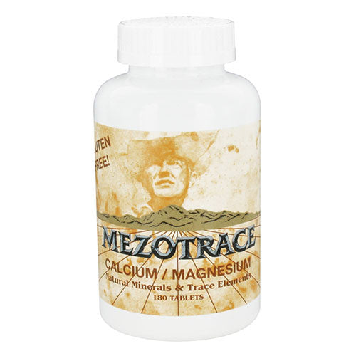 Mezotrace - Calcium/Magnesium Natural Minerals & Trace Elements - 180 tabs