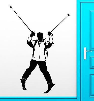 Wall Sticker Decal Sky Winter Sport Extreme Cool Living Room Decor (ig2281)