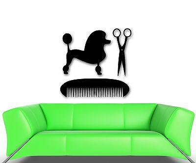 Wall Stickers Vinyl Decal Beauty Salon Animal Hairdresser Dog Unique Gift (ig1734)