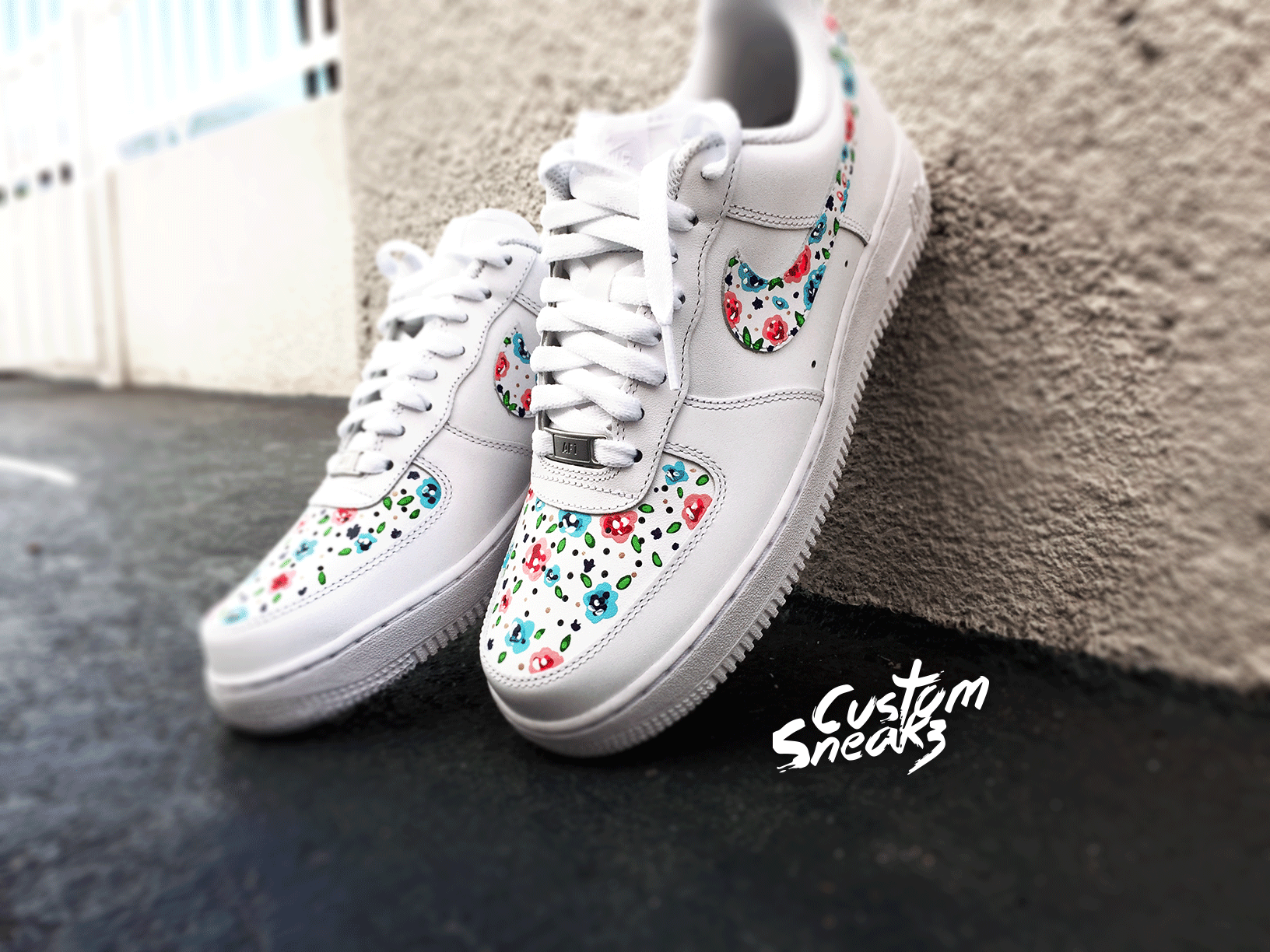 all white air force ones customize
