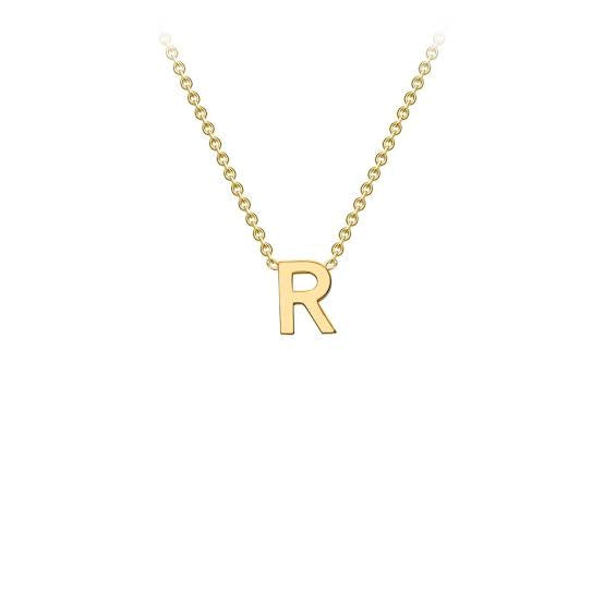 Yellow Gold Petite Initial Necklace