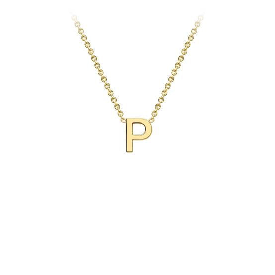 Yellow Gold Petite Initial Necklace