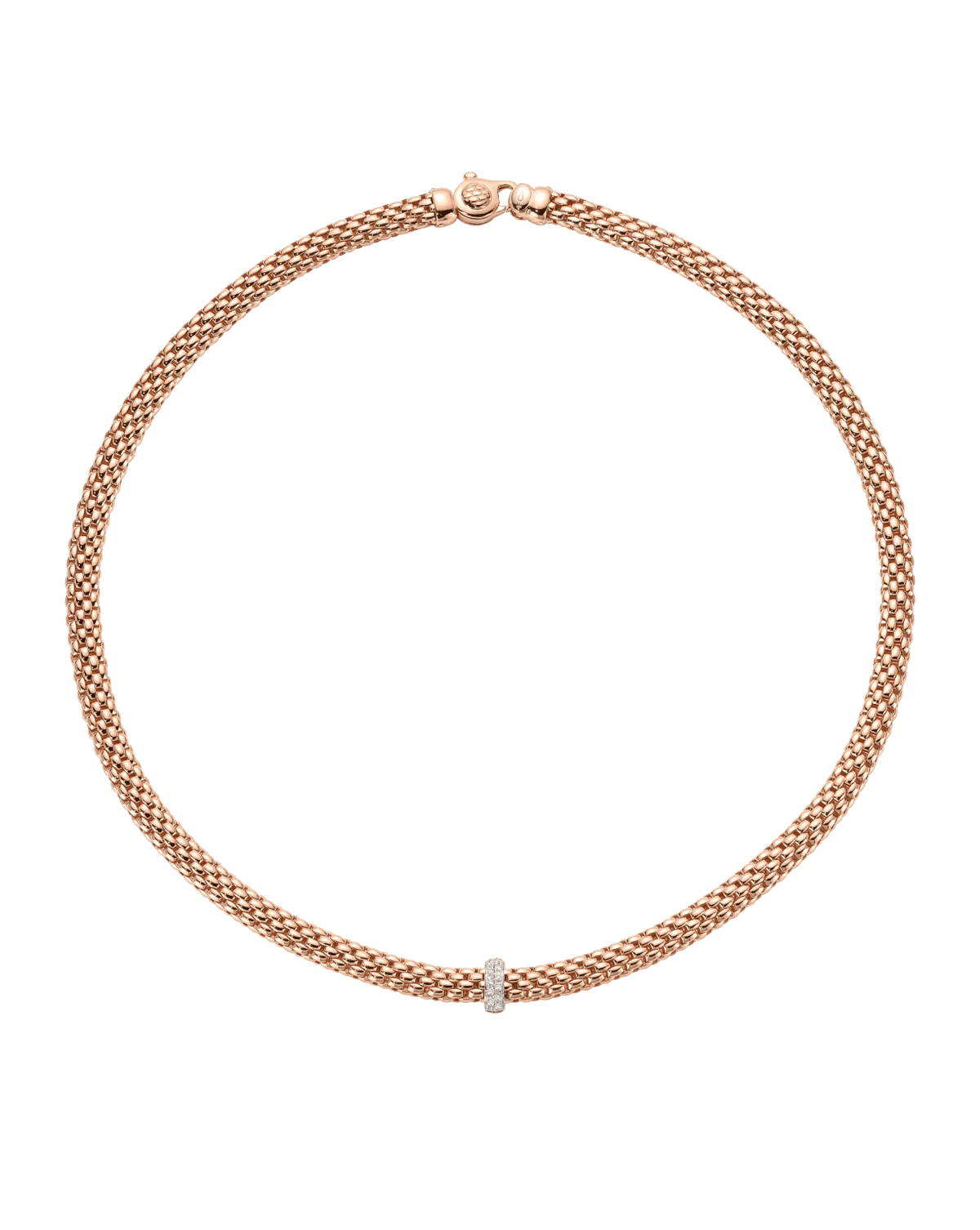 Flex’It Rose Gold Necklace with Diamonds - Aurum Jewels