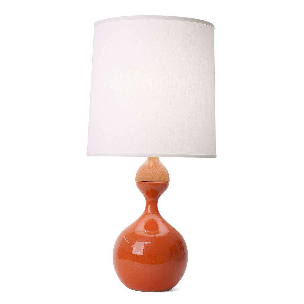 large orange table lamp