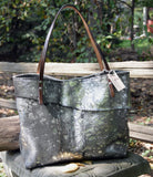 Metallic Cowhide Tote