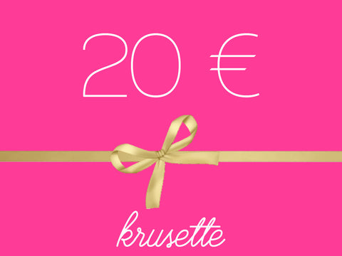 Tarjetas Regalo Krusette - 80€
