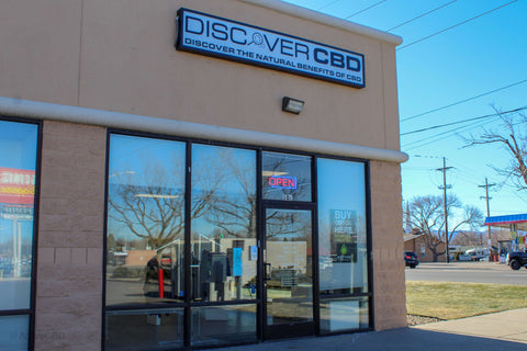 Discover CBD Franchise, Denver Store Front Entrance 