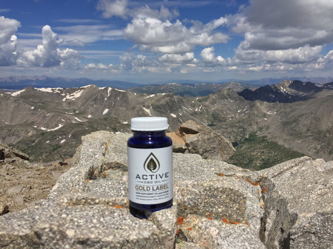 Discover Health Franchising Active CBD Oil Capsules on Mt. Lincoln peak
