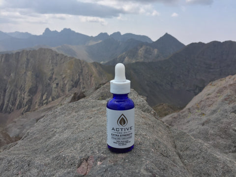 Discover CBD Water Soluble Tincture above 14,000 feet 
