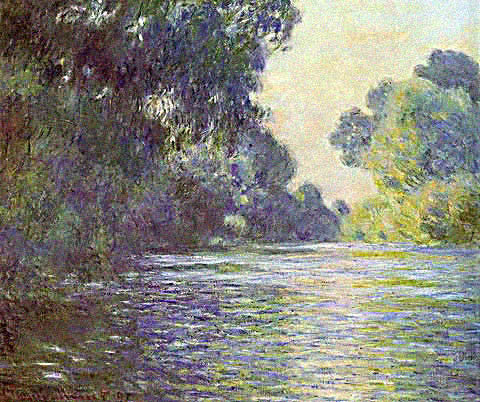 Claude Monet-Arm of the Seine Near Giverny
