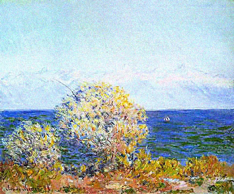 Claude Monet-At Cap D Antibes Mistral Wind