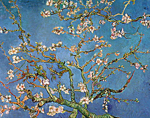 Vincent Van Gogh-Branches Of An Almond Tree In Blossom