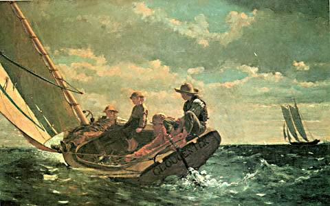 Winslow Homer-Breezing Up 1876