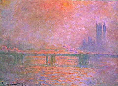 Charing Cross Bridge La Tamise By Claude Monet