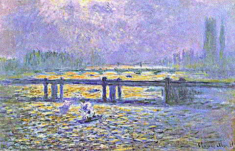 Charing Cross Bridge Reflections On The Thames By Claude Monet