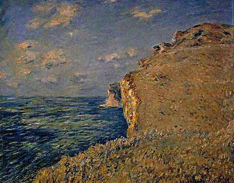 Claude Monet-Cliff at Fecamp 1881