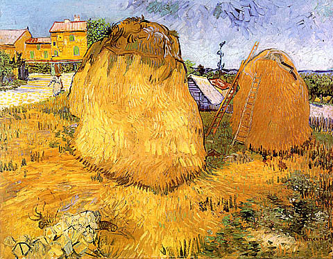 Vincent Van Gogh-Haystacks