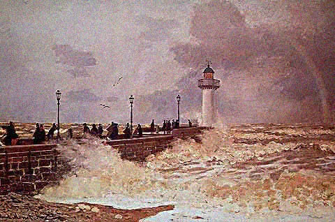 Claude Monet-Jetty of Le Havre