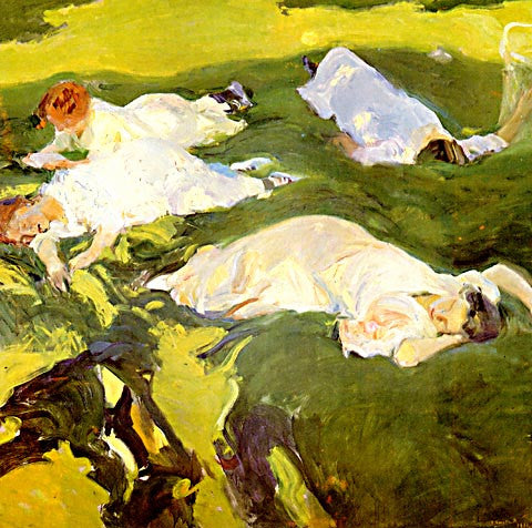 Joaquin Sorolla-The Siesta