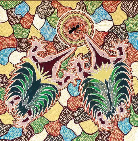 Jan Leon (Tobwabba Art)-Echidnas and Ants