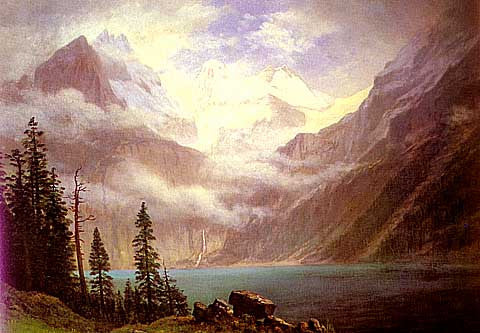 Albert Bierstadt-Mountain Scene