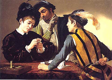 Caravaggio-The Cardsharps