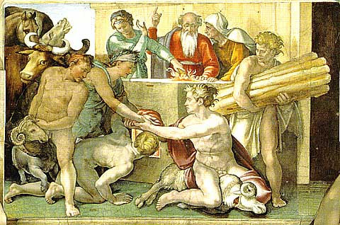 Michelangelo-The Sacrifice of Noah