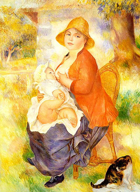 Pierre Auguste Renoir-Maternity