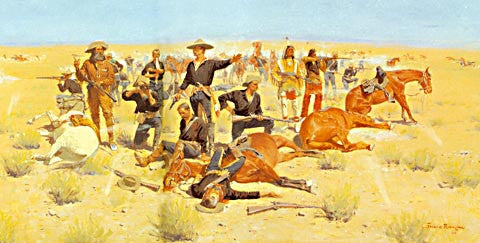 Frederic Remington-Rounded Up
