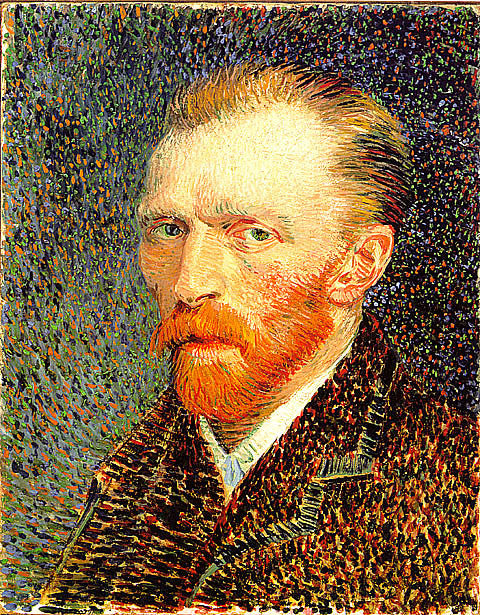 Vincent Van Gogh-Self Portrait With Brown Suit