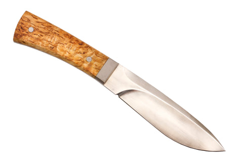 BASKO hunting knife stainless steel karel birch handle