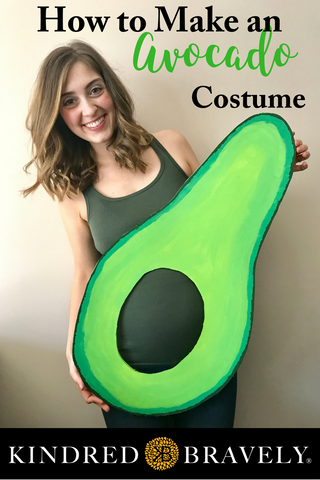 How to Make a Baby Bump Avocado Costume