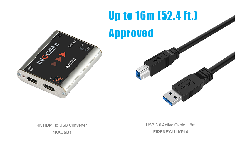 INOGENI 4KXUSB3 HDMI to USB3.0 Converter