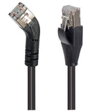 Black 45 Degree Ethernet Cable