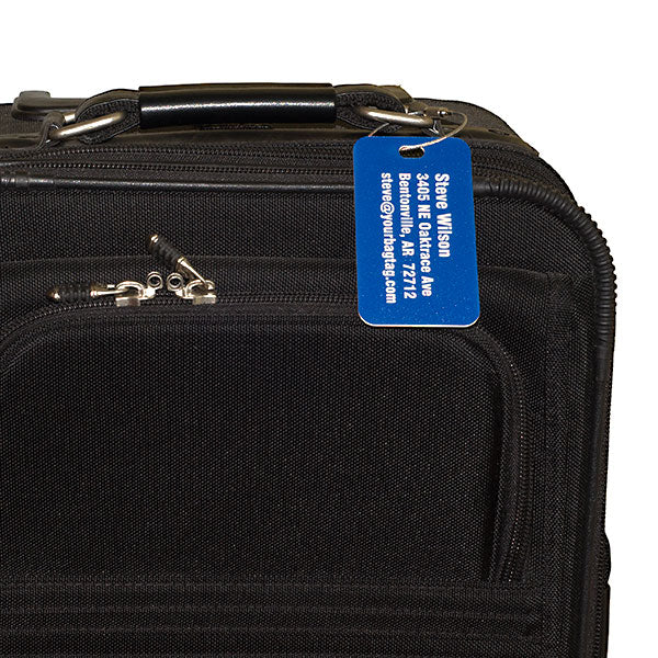 Personalized Laser-Engraved Plastic Luggage Tag - Standard Size – YourBagTag