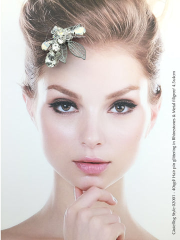 Style 02001 Bridal Accessory Hair with Crystal Rhinestones from Swarovski®