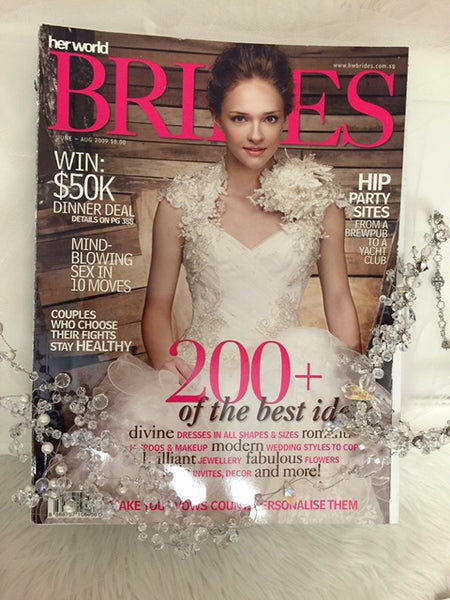 Herworld Brides (Issue: Aug09) : Featuring Gioielli Hair Accessories Cover Page