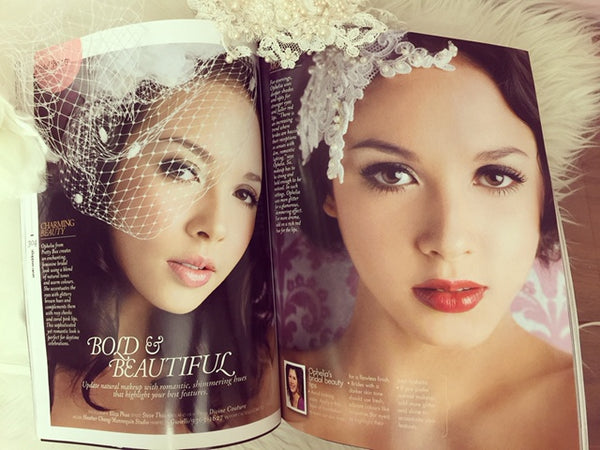 Gioielli's Bridal Headpiece as featured in Style: Weddings Singapore Issue 13 (SKU0303 & 0314)