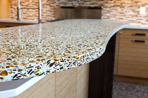 Recycled Glass Countertop