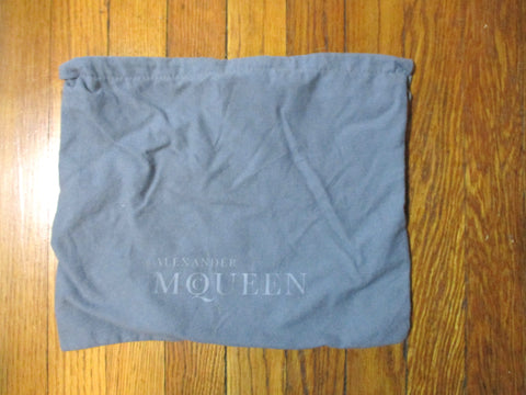 14” ALEXANDER McQUEEN Dust Bag Dustbag Drawstring Cover Travel Storage